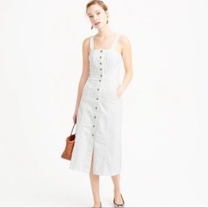 J Crew White Denim Dress